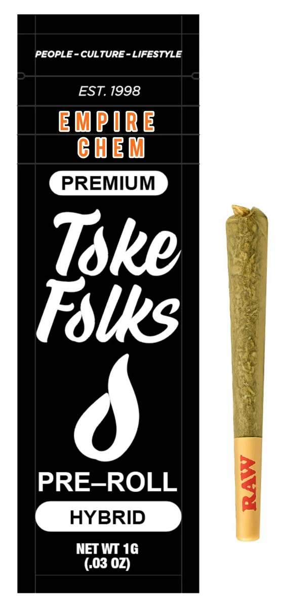 Empire Chem 1 g pre-roll by Toke Folks